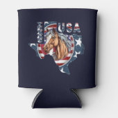 Texas State Overzicht USA Paard Blikjeskoeler (Voorkant)