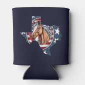 Texas State Overzicht USA Paard Blikjeskoeler (Achterkant)
