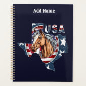 Texas State Overzicht USA Paard Planner (Voorkant)