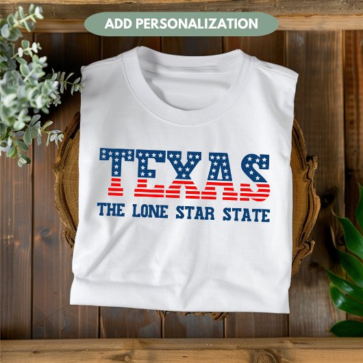 Texas State Patriottische Custom T-shirt