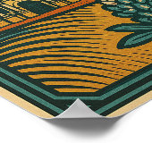 Texas State Poster – muurkunst (Hoek)