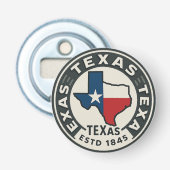 Texas State Pride Button Flesopener (Voorkant)