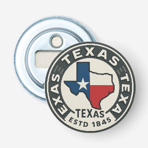 Texas State Pride Button Flesopener