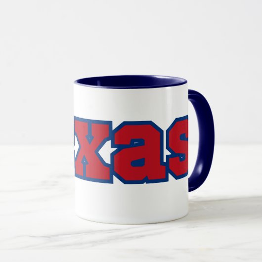 Texas State Pride Custom Two-Tone Koffie Mok (Voorkant rechts)