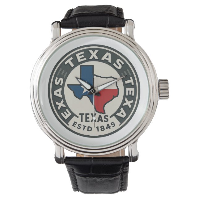 Texas State Pride Horloge (Voorkant)