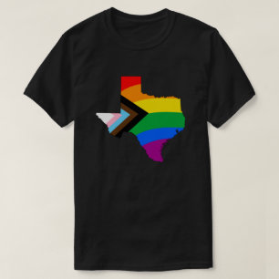 Texas State Pride LGBTQ Progress Pride T-shirt