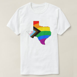 Texas State Pride LGBTQ Progress Pride T-shirt
