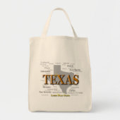 Texas State Pride Map Silhouette Tote Bag (Voorkant)