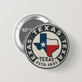 Texas State Pride Ronde Button 5,7 Cm (Voorkant /achterkant)