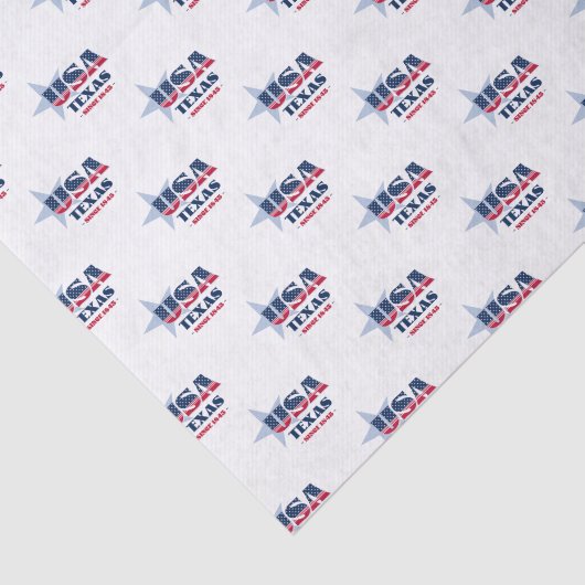 Texas State Pride Tissue Paper Tissuepapier (Detail)