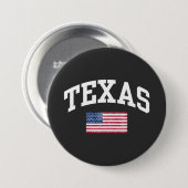 Texas state ronde button 7,6 cm (Voorkant /achterkant)
