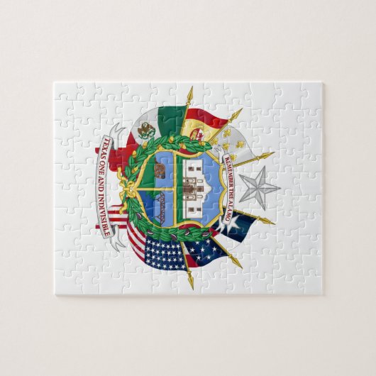 Texas State Seal 2 Legpuzzel (Horizontaal)