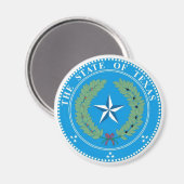 Texas State Seal Magneet (Voorkant / Achterkant)