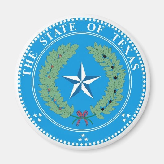 Texas State Seal Magneet (Voorkant)