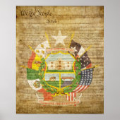 Texas State Seal Reverse Poster (Voorkant)