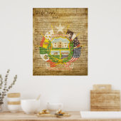 Texas State Seal Reverse Poster (Keuken)
