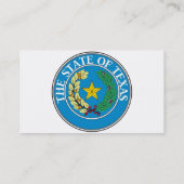 Texas State Seal Visitekaartje (Achterkant)