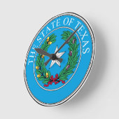 Texas State Seal Wall klok (Hoek)
