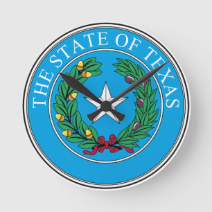 Texas State Seal Wall klok