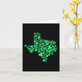 Texas State Shamrock Lucky Texan St Patrick Day Gi Kaart (Gele Bloem)
