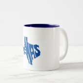 Texas State Shape Coffee Mok (Voorkant rechts)
