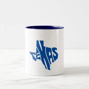 Texas State Shape Coffee Mok