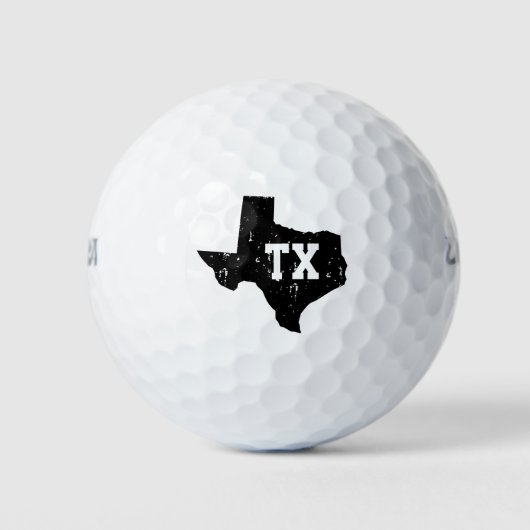 Texas state silhouette custom monogram Wilson Golfballen (Voorkant)