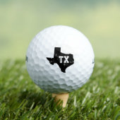 Texas state silhouette custom monogram Wilson Golfballen (Insitu Shirt)