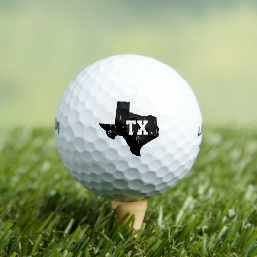 Texas state silhouette custom monogram Wilson Golfballen (Insitu Shirt)