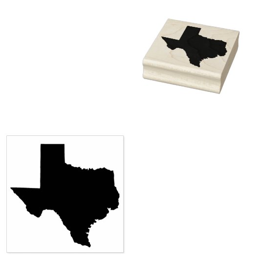 Texas State Solid Rubber Art Stamp Rubberstempel (Gestempeld)