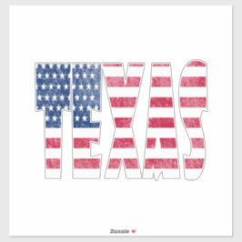 Texas state sticker