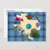 Texas State Symbols Briefkaart (Voorkant / Achterkant)