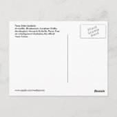 Texas State Symbols Briefkaart (Achterkant)