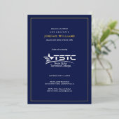 Texas State Technical College Afstuderen Folie Uitnodiging (Staand Voorkant)