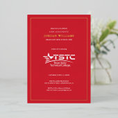 Texas State Technical College Afstuderen Folie Uitnodiging (Staand Voorkant)