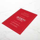 Texas State Technical College Afstuderen Folie Uitnodiging (Gedraaid)