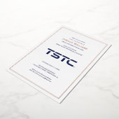 Texas State Technical College Afstuderen Folie Uitnodiging (Gedraaid)