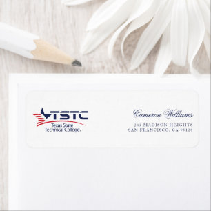 Texas State Technical College Logo Etiket