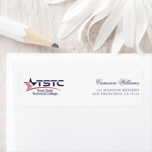 Texas State Technical College Logo Etiket (Insitu)