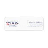 Texas State Technical College Logo Etiket (Voorkant)