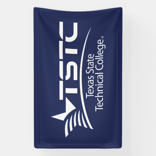 Texas State Technical College-logo Spandoek (Verticaal)