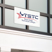 Texas State Technical College Logo Spandoek (Buitenkant Gebouw)