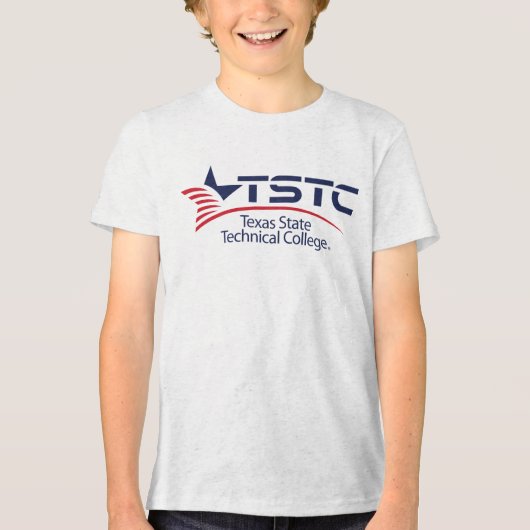 Texas State Technical College-logo Tri-Blend Shirt (Voorkant)