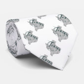 Texas State Typografie Stropdas (Opgerold)