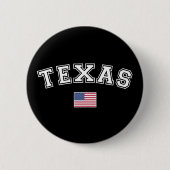 Texas State USA Flag T-Shirt Ronde Button 5,7 Cm (Voorkant)