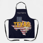 Texas State Verenigde Staten Retrokaart  Verenigde Schort (Voorkant)