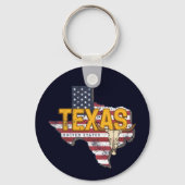 Texas State Verenigde Staten Retrokaart  Verenigde Sleutelhanger (Voorkant)