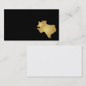 Texas State Visitekaartje Metallic Gold (Voorkant / Achterkant)