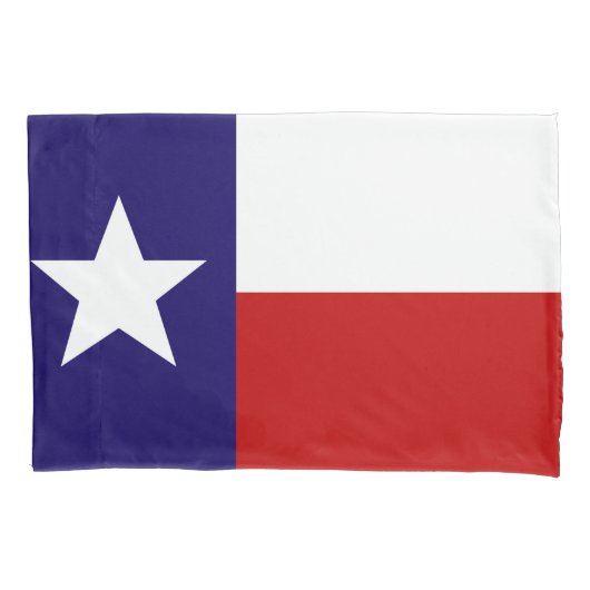 Texas State Vlag Print Patriottisch Kussensloop (Voorkant)