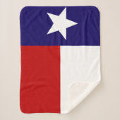 Texas State Vlag Print Patriottisch Sherpa Deken (Voorkant)